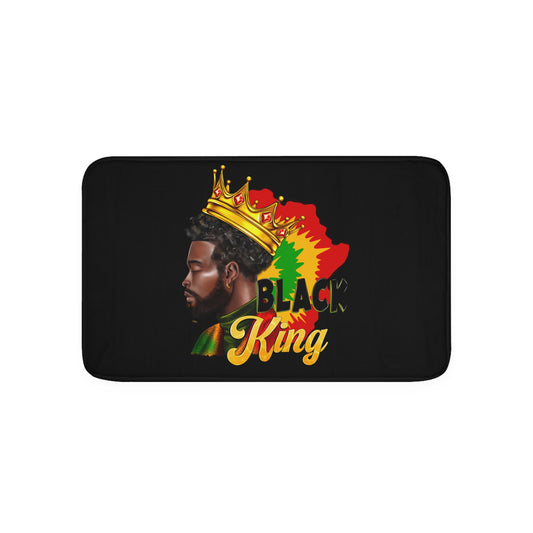 The Black King Memory Foam Bath Mat
