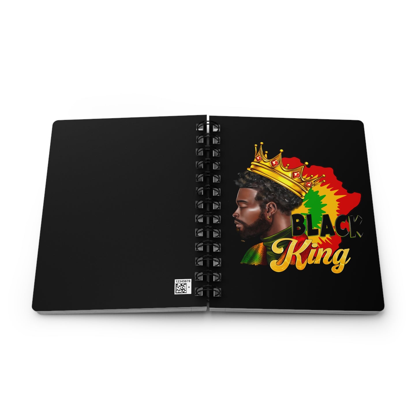 Black King Spiral Bound Journal