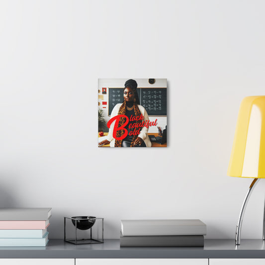 Black, Beautiful, Bold  Canvas Gallery Wrap