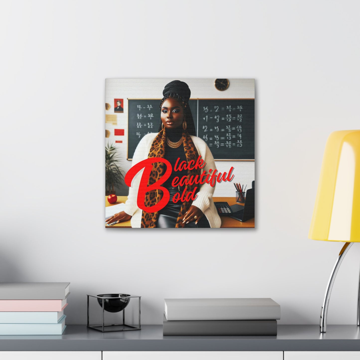 Black, Beautiful, Bold  Canvas Gallery Wrap
