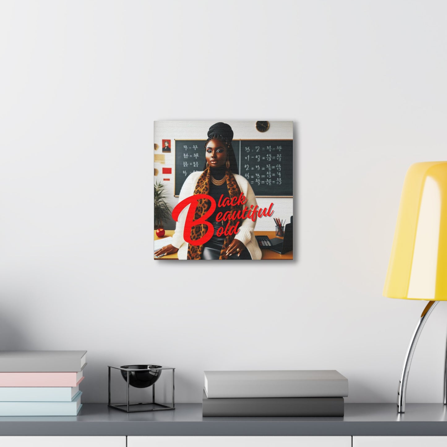 Black, Beautiful, Bold  Canvas Gallery Wrap