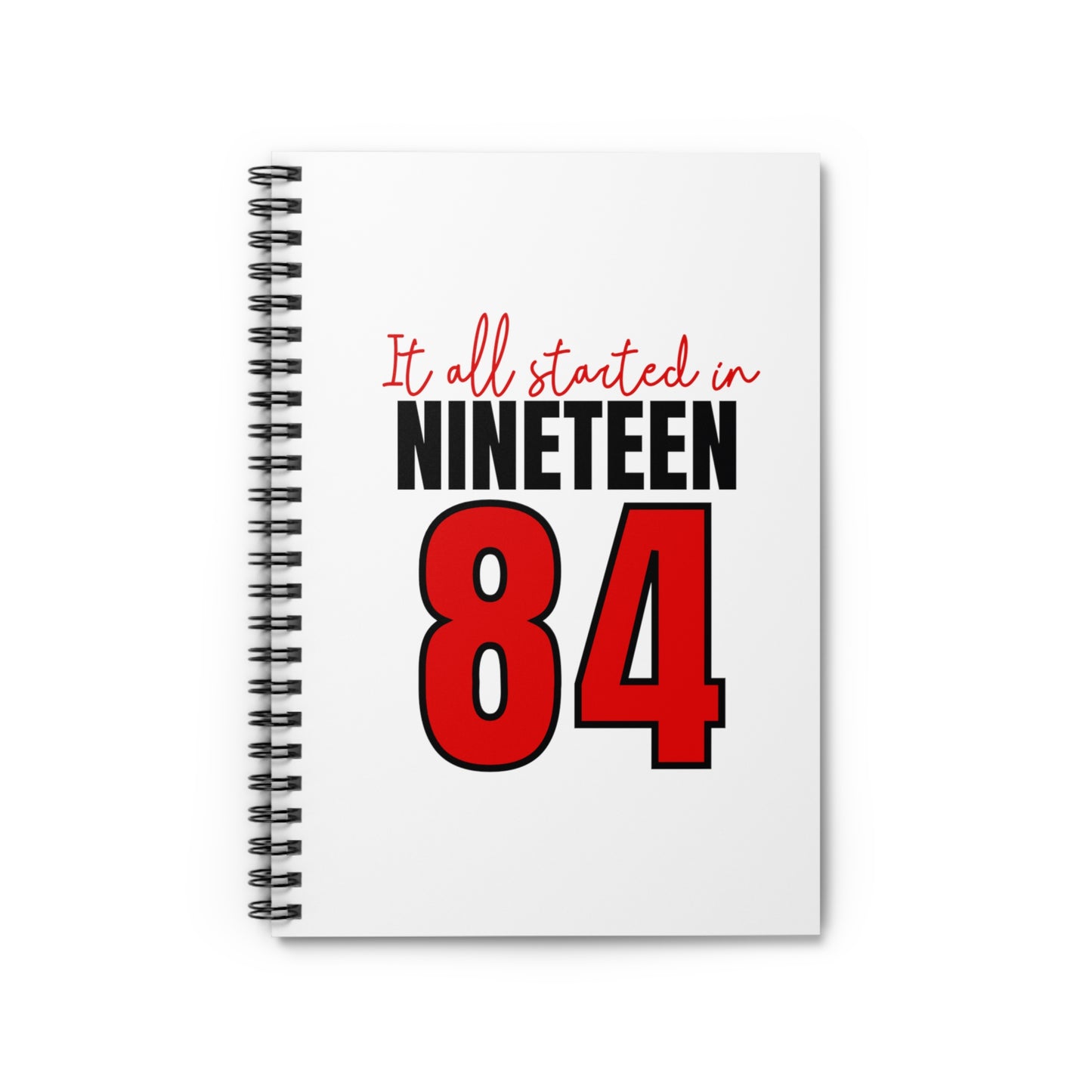 It All Started in 1984 Spiral Mini Notebook - Ruled Line
