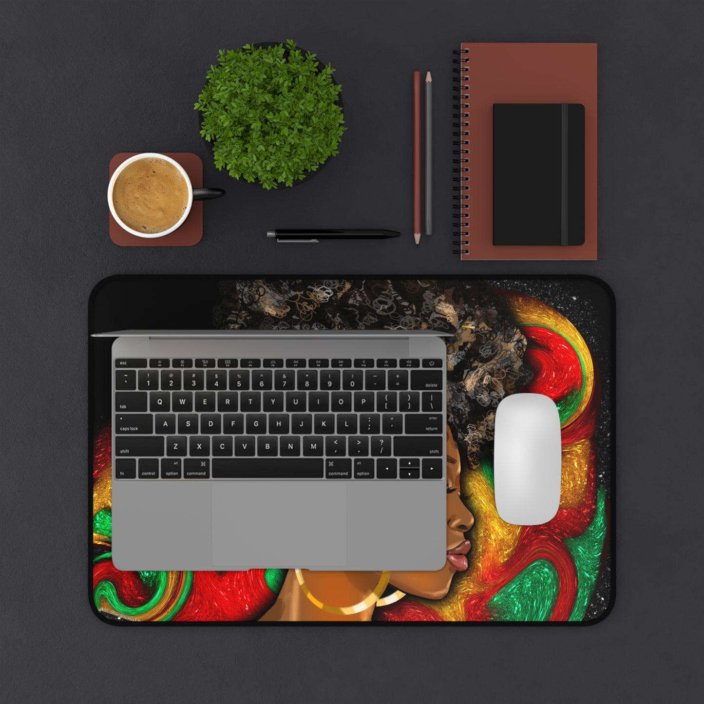 Black Queen Desk Mat