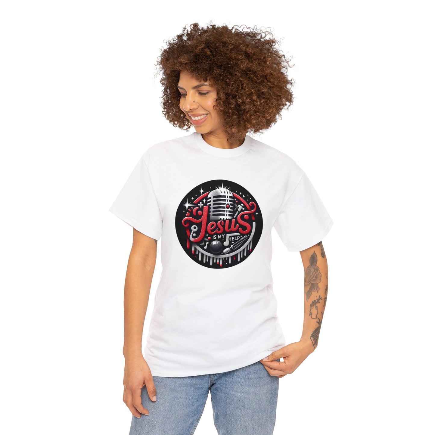 Jesus is My Help Unisex Heavy Cotton Tee