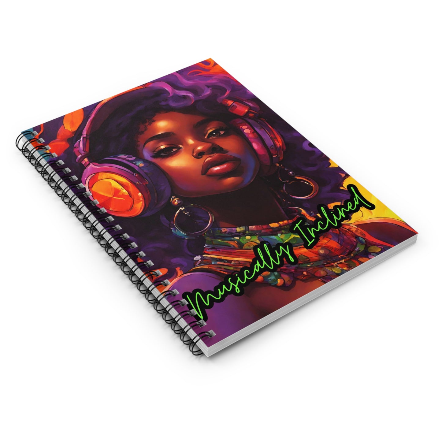 Musically Inclined Spiral Mini Notebook - Ruled Line