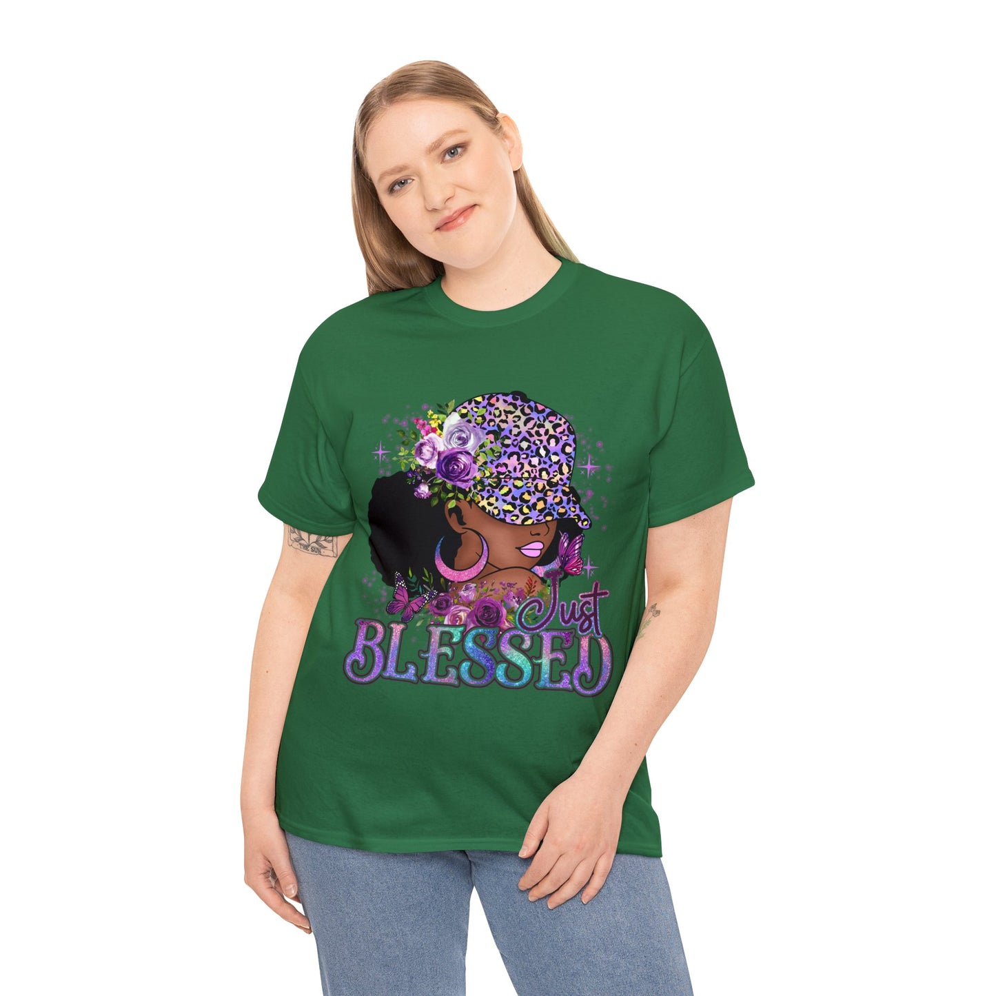 Just Blessed Unisex Heavy Cotton Tee