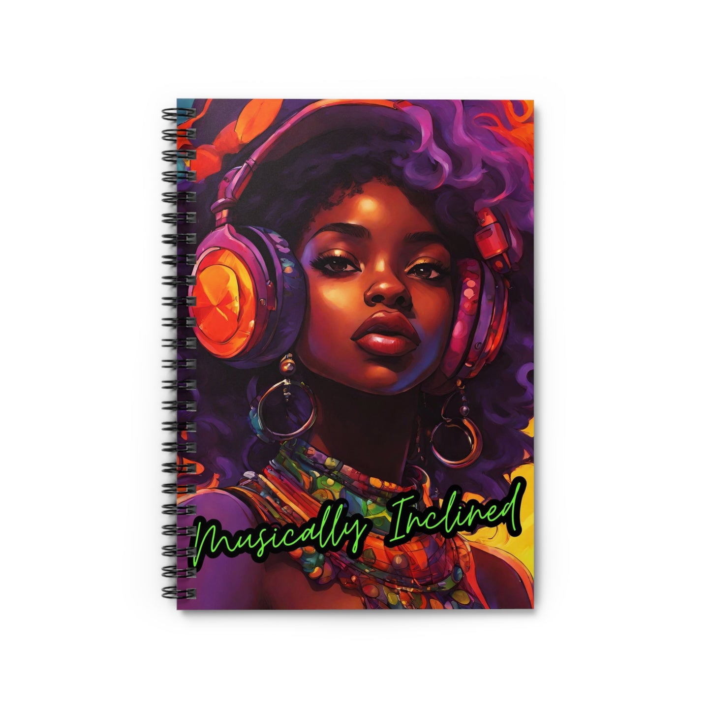 Musically Inclined Spiral Mini Notebook - Ruled Line