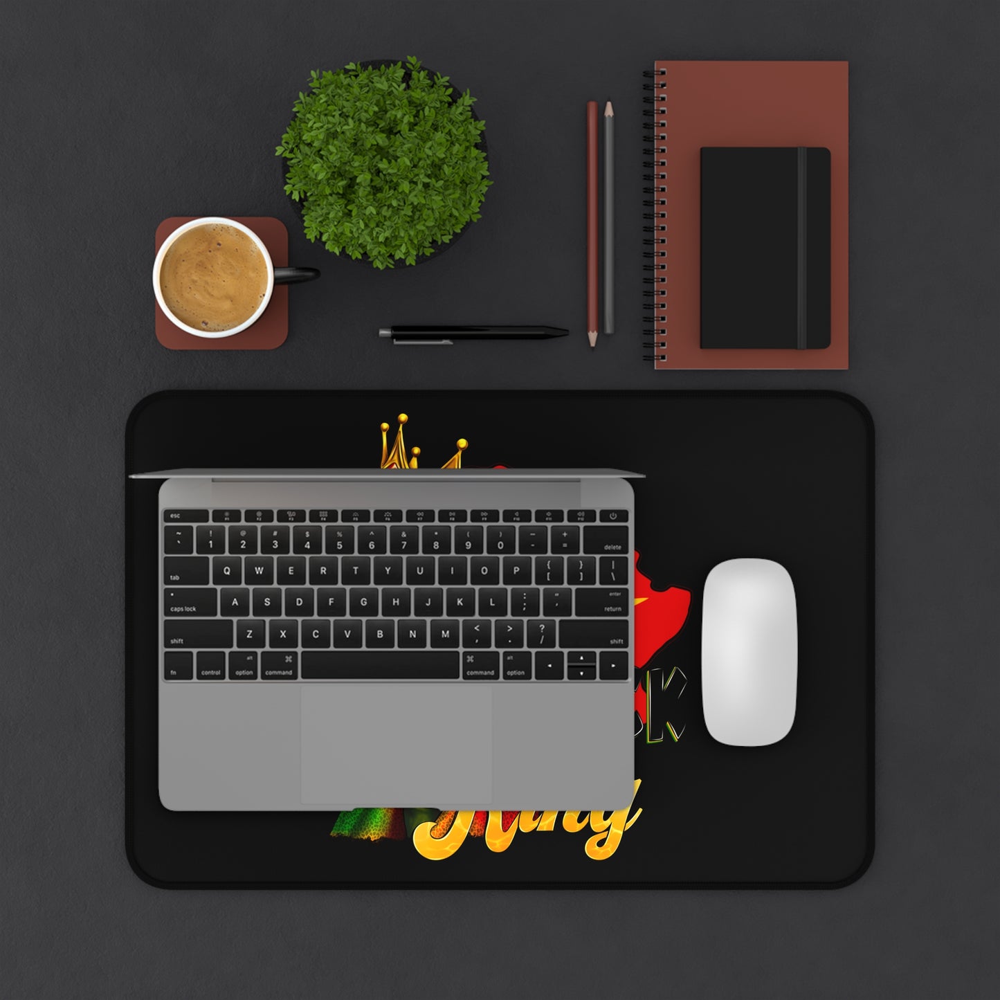 The Black King Desk Mat
